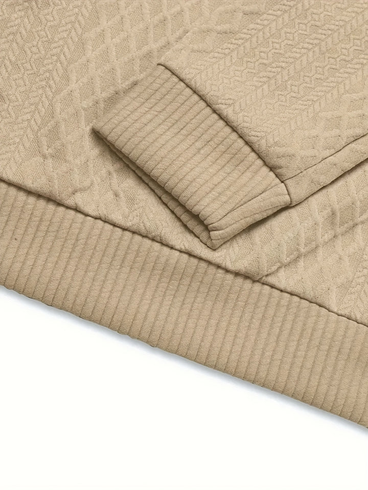 Alden | Stand Collar Textured Sweater