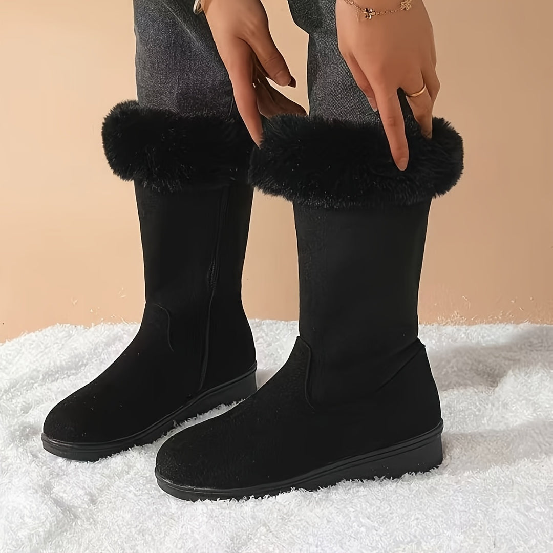 Lorna | Cozy Fur-Trimmed Winter Boots