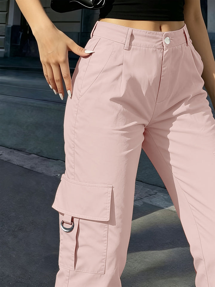 Delaney | High-Waisted Wide-Leg Cargo Pants