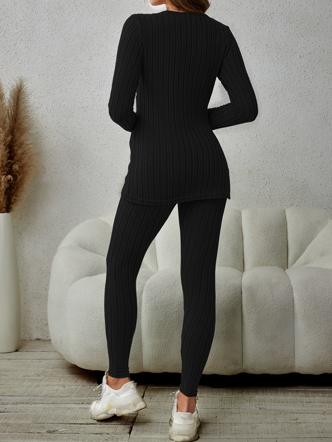 Marguerite | Ribbed Lounge Two-Piece Set