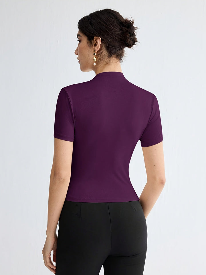 Marlowe | Refined Mock-Neck Top