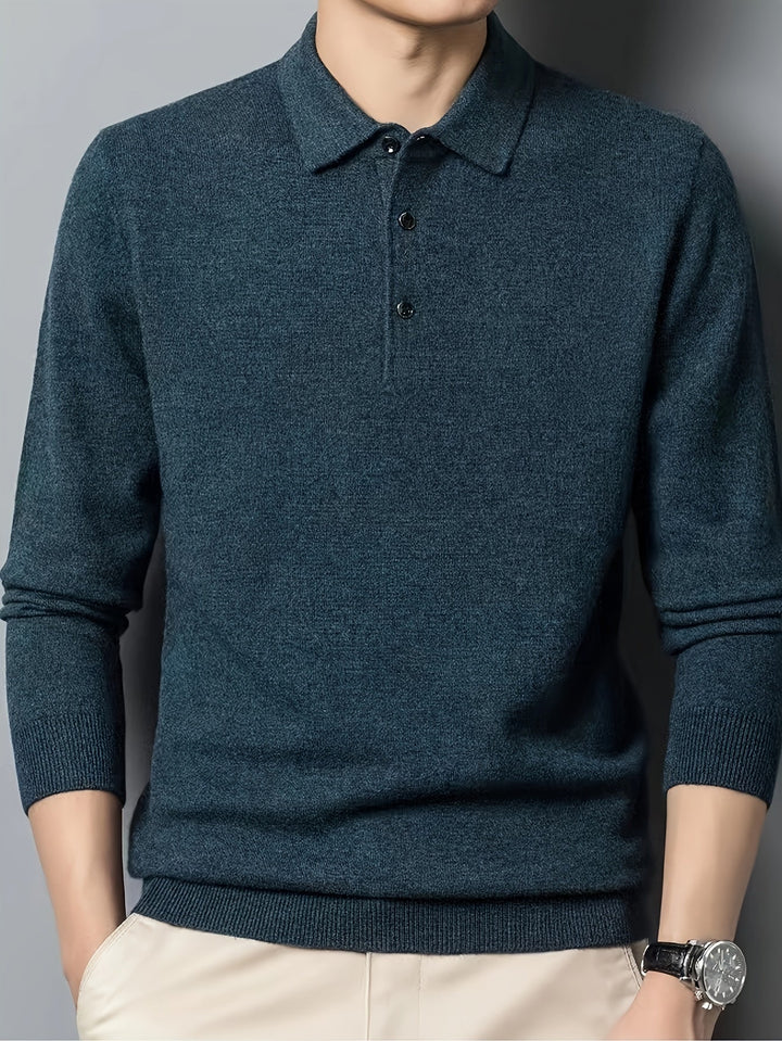 Wesley | Refined Collared Polo Sweater