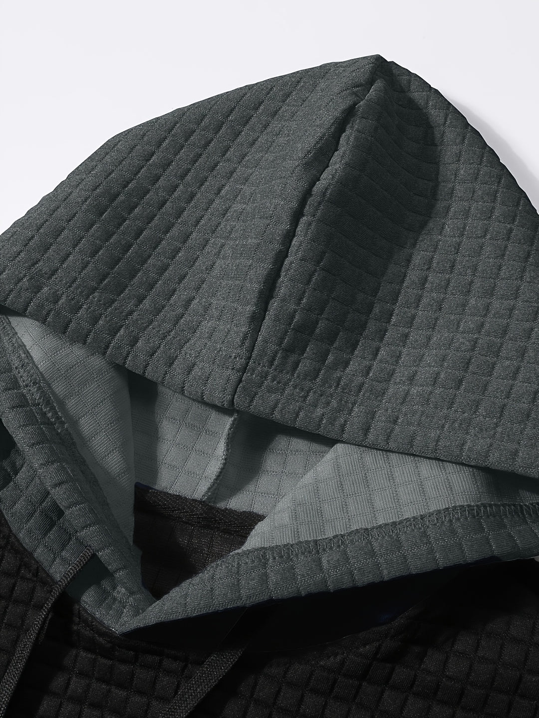 Russell | Textured Colour-Block Hoodie
