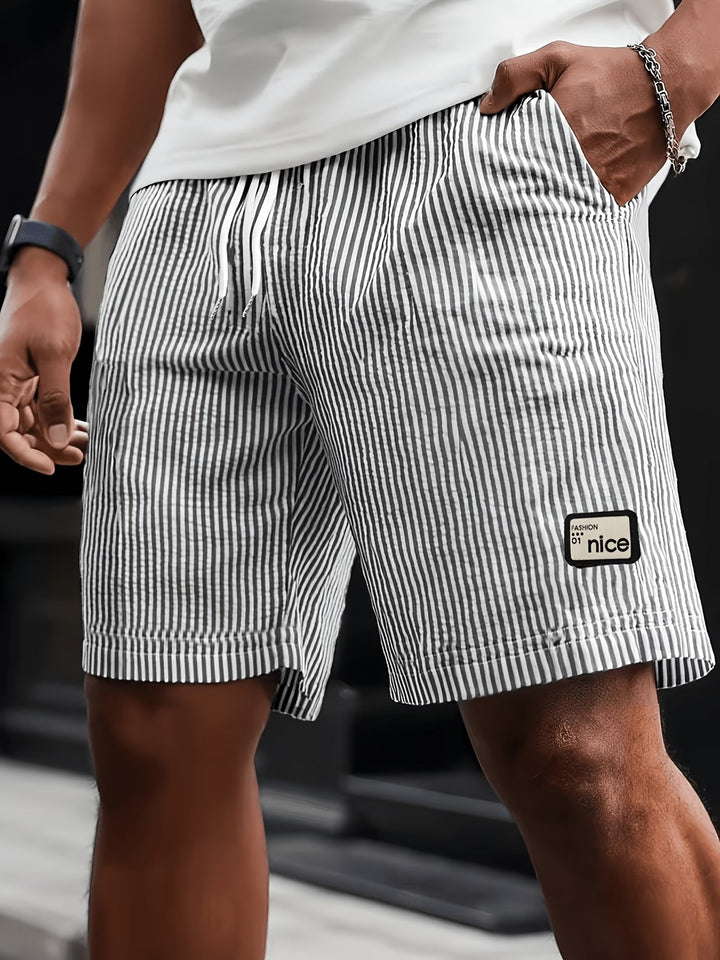 Leon | Striped Summer Casual Shorts