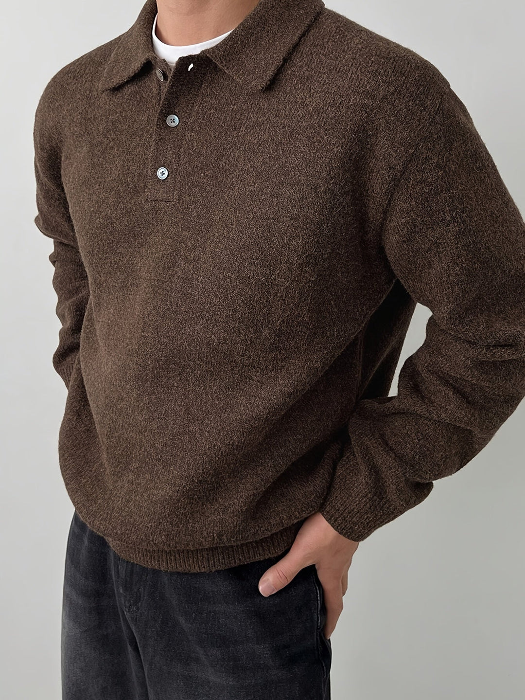 Rowan | Polo Collar Knit Sweater
