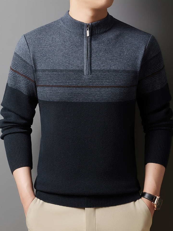 Gregory | Refined Half-Zip Sweater