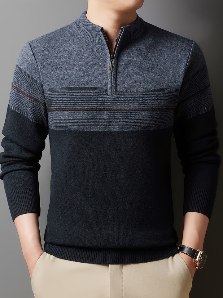 Gregory | Refined Half-Zip Sweater