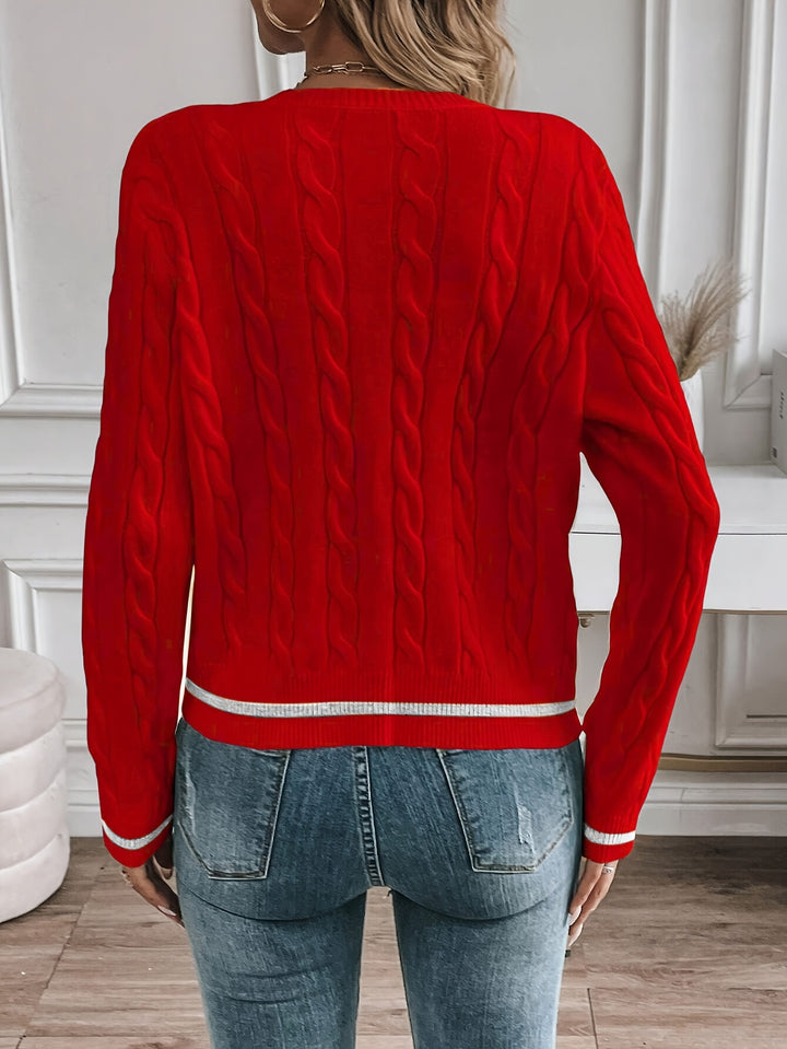 Laurel | Textured Button-Front Cardigan