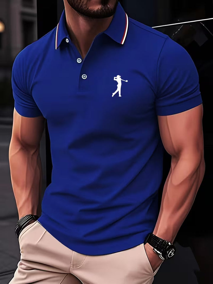 Crosby | Casual Short-Sleeve Golf Printed Shirt
