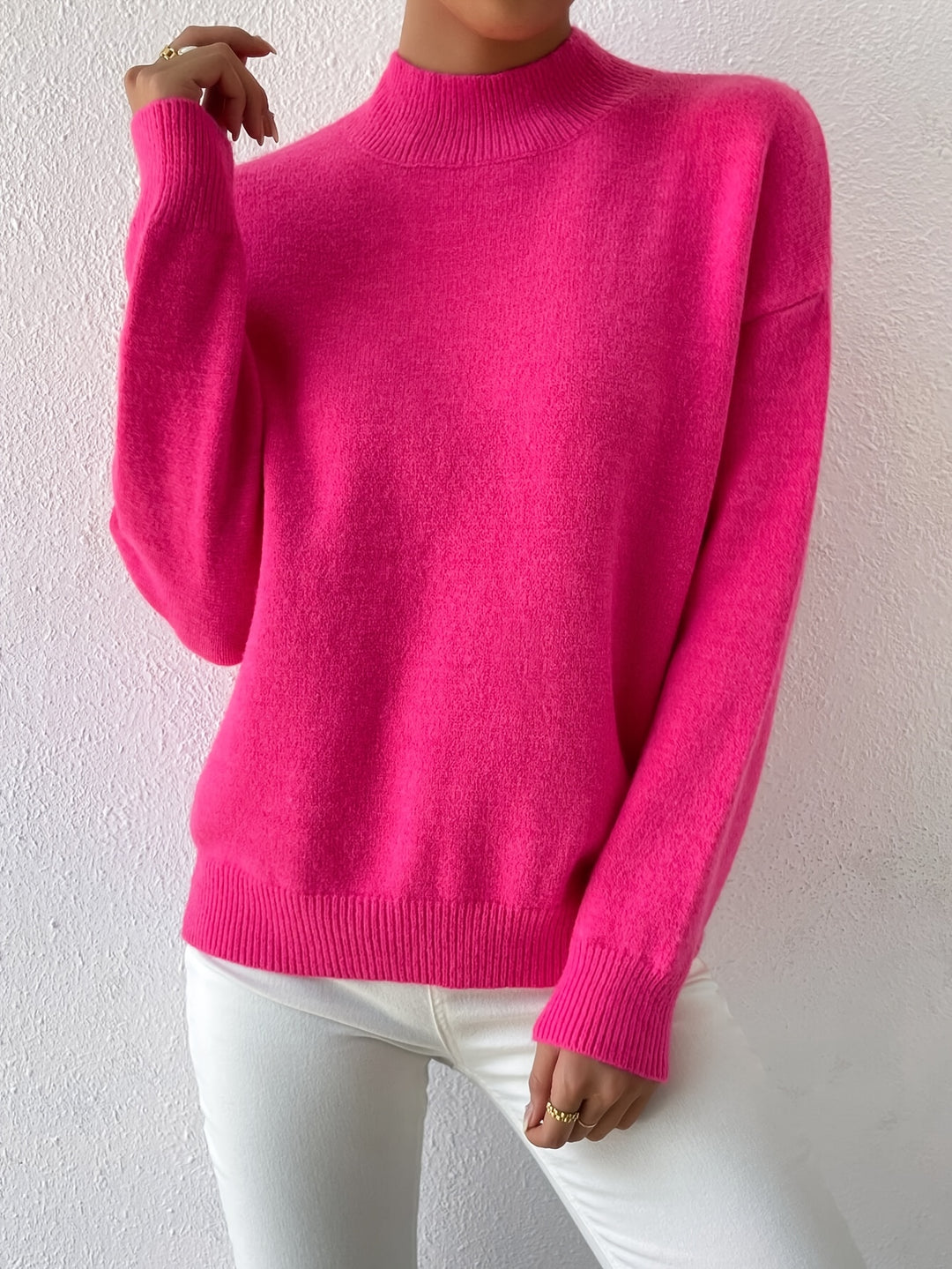 Lucille | Cozy Mock Neck Sweater