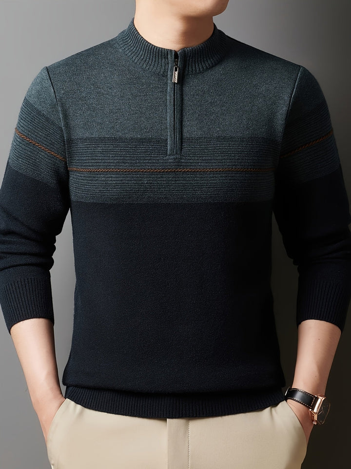 Gregory | Refined Half-Zip Sweater