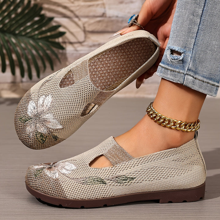 Evelyn | Floral Comfort Flats