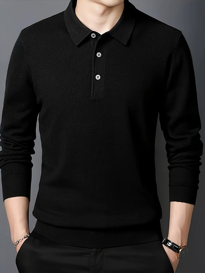 Wesley | Refined Collared Polo Sweater