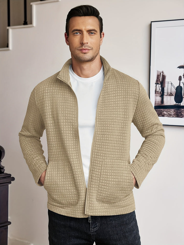 Landon | Textured Zip-Up Jacket