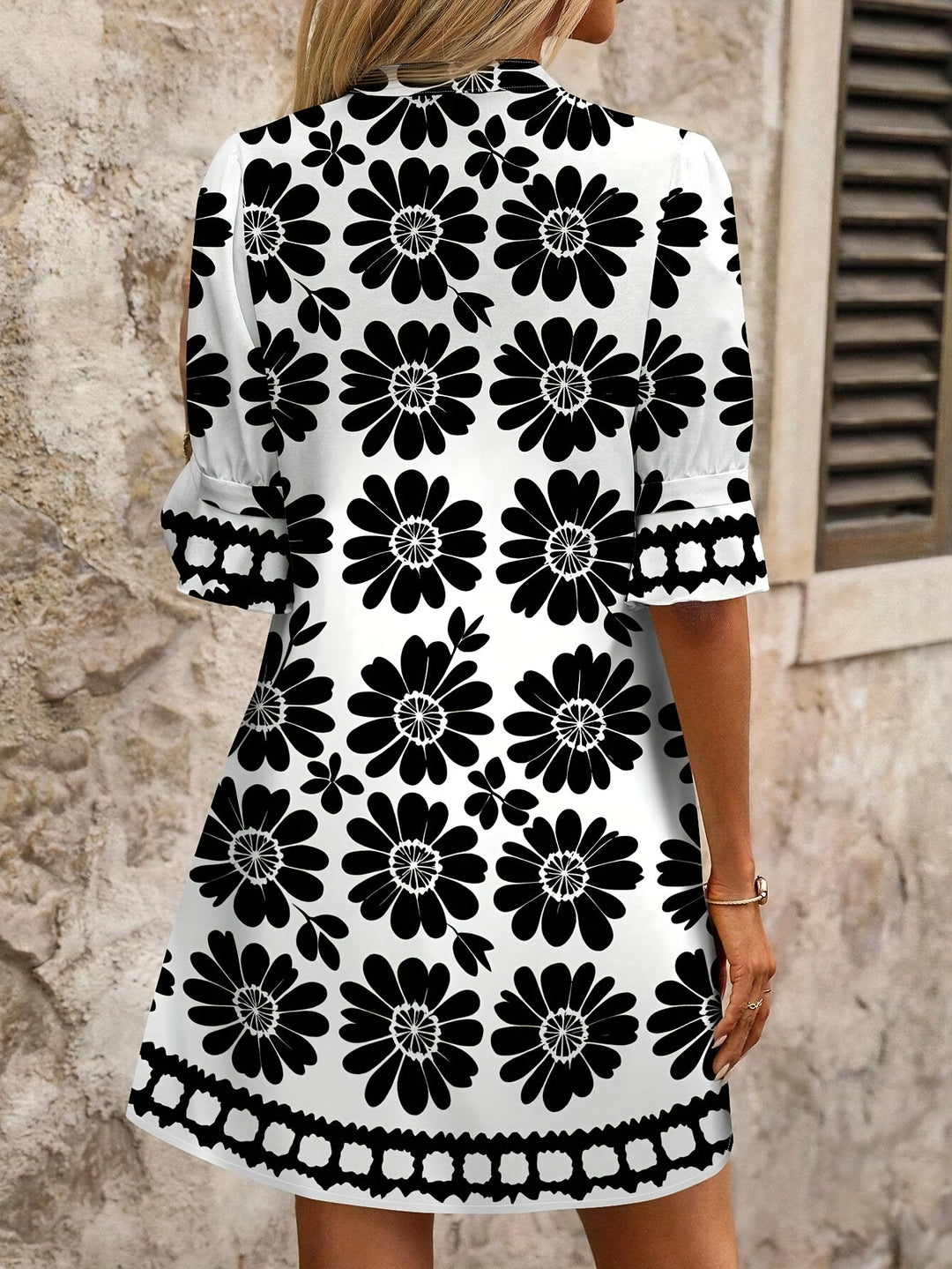 Fiona | Blossom Print Mini Dress