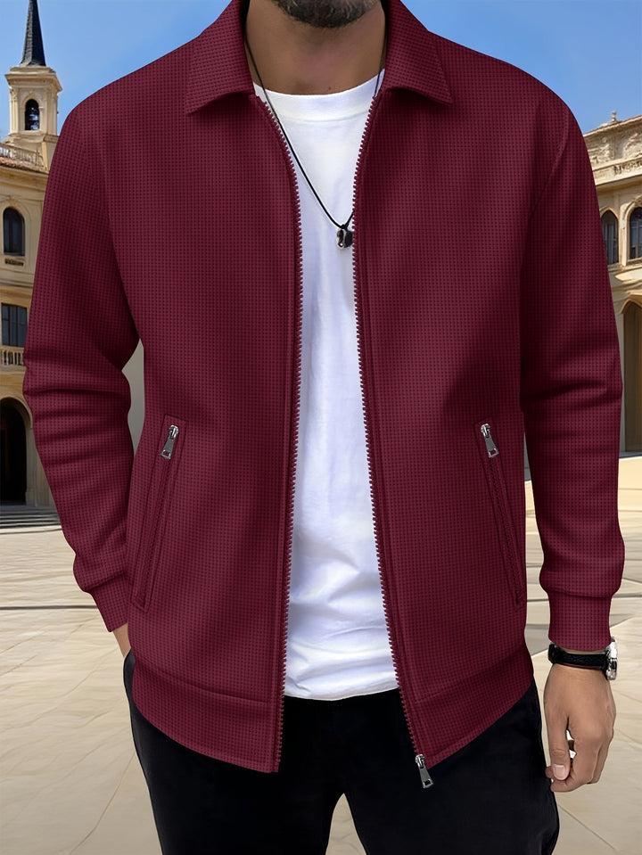 Wesley | Textured Full-Zip Jacket