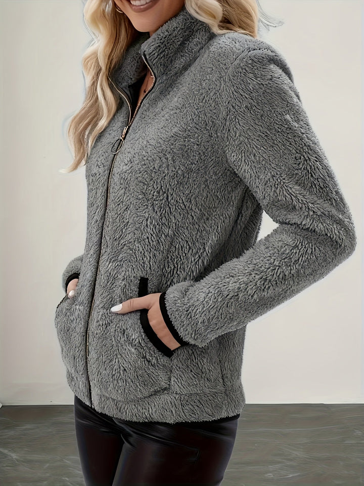 Marion | Cosy Plush Zip-Up Jacket