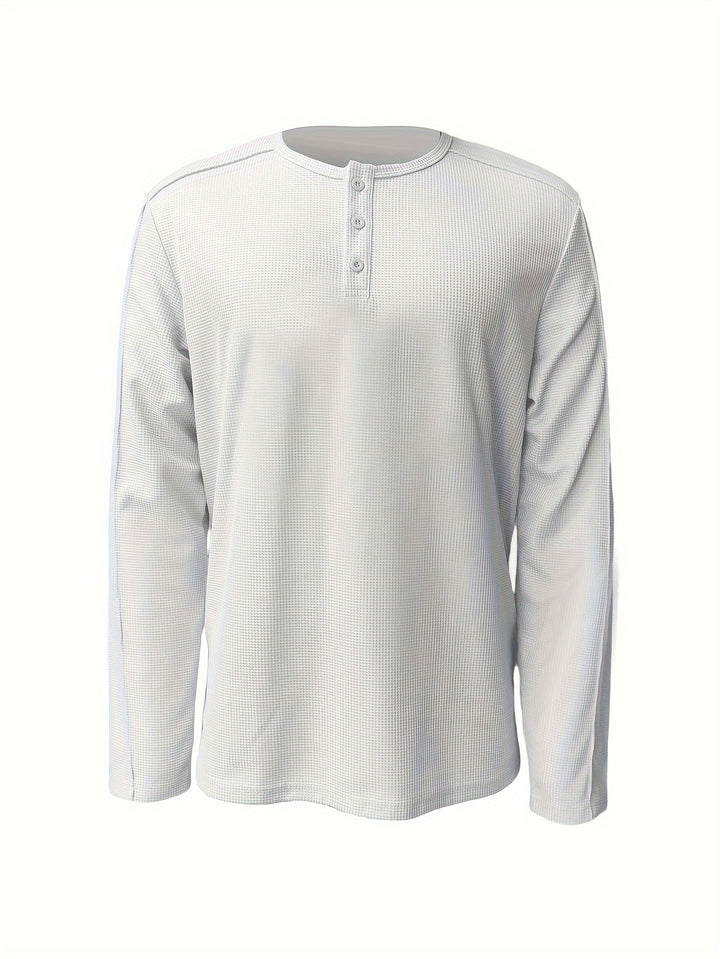 Theodore | Textured Henley Shirt