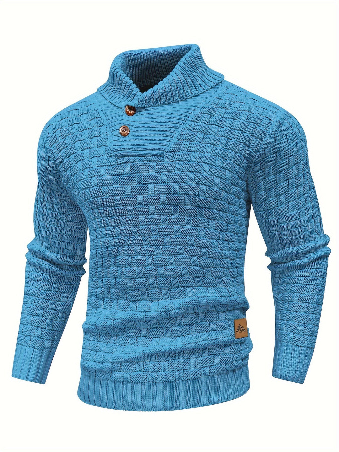 Garrett | Textured Shawl-Collar Sweater