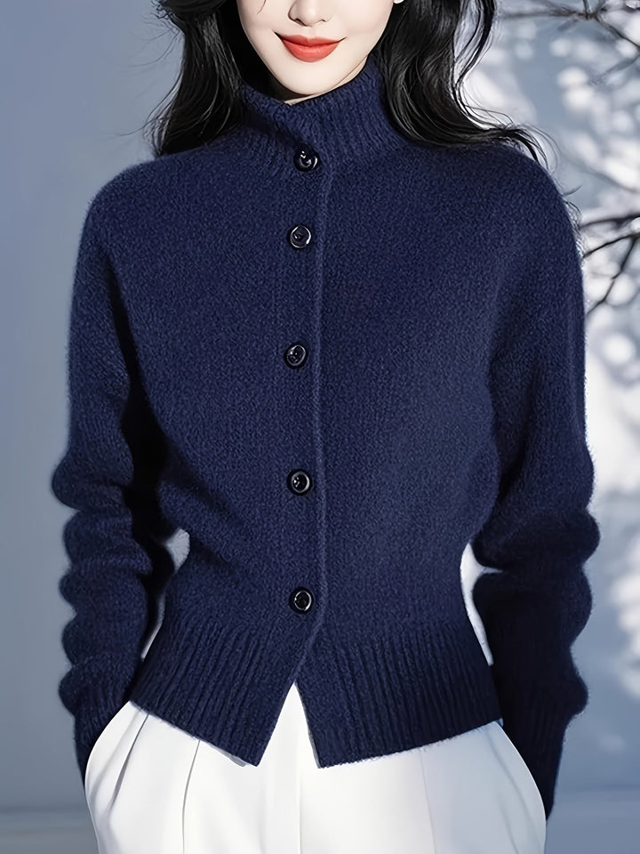 Juliana | Refined High-Neck Cardigan