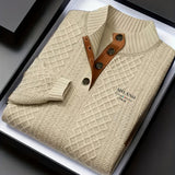 Alden | Stand Collar Textured Sweater