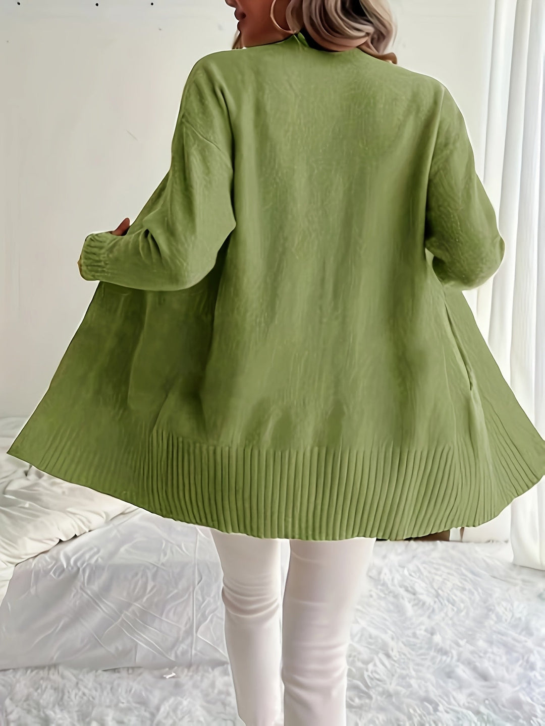 Miriam | Open-Front Draped Cardigan
