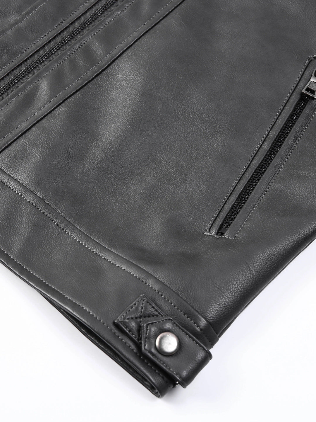 Rutherford | Quilted-Shoulder Biker Jacket