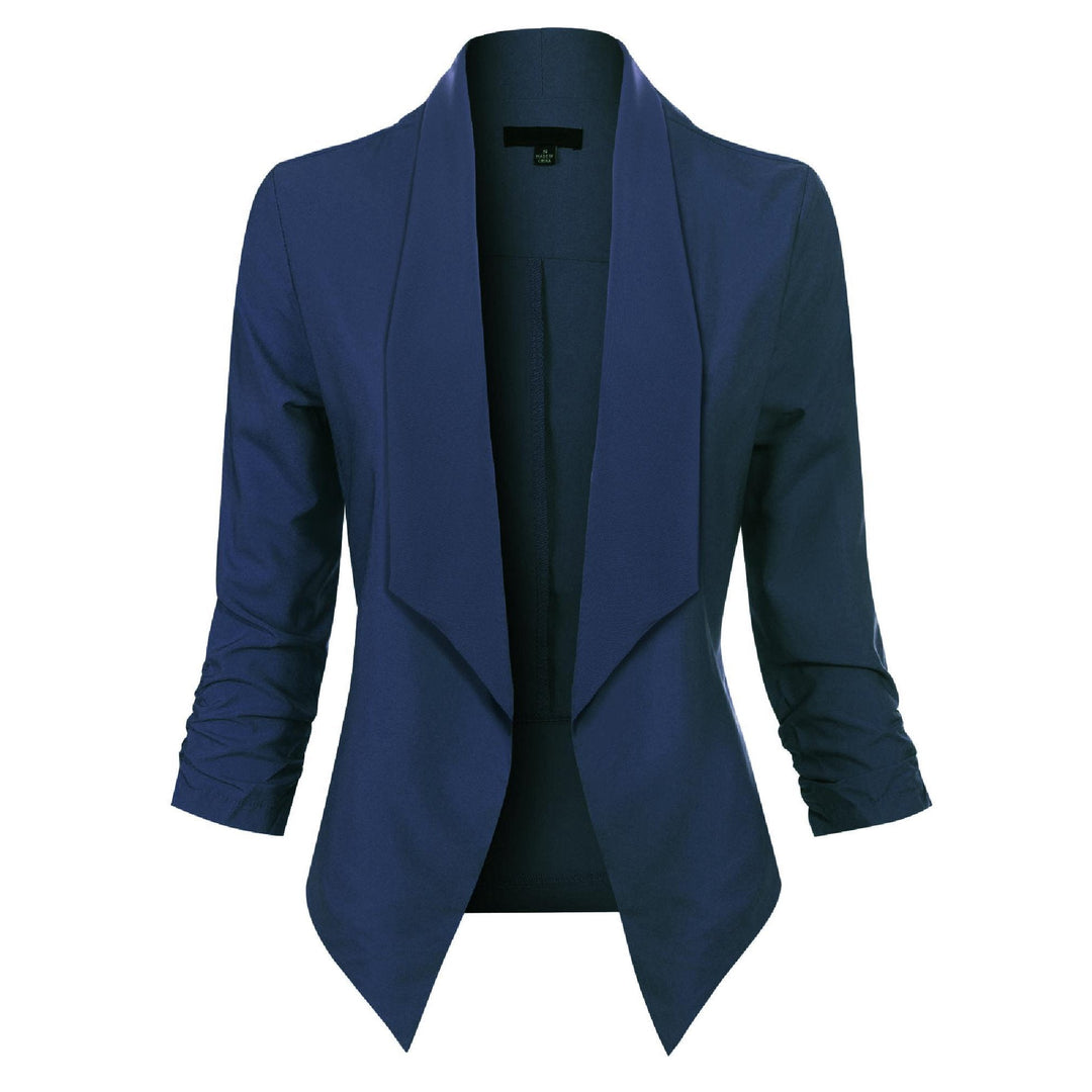 Vera | Open-Front Draped Blazer
