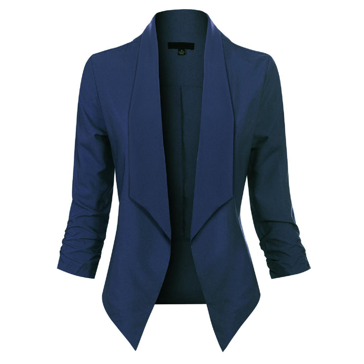 Vera | Open-Front Draped Blazer