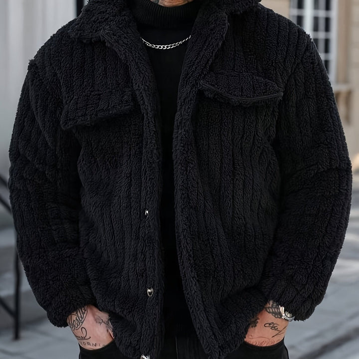 Rhys | Textured Button-Front Jacket