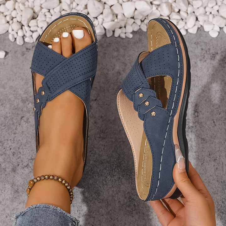 Clara | Comfort Cross-Strap Sandals