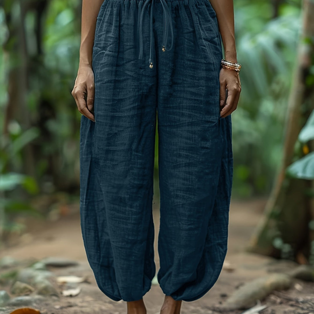 Maya | Relaxed Drawstring Harem Trousers
