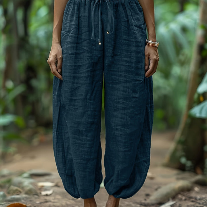 Maya | Relaxed Drawstring Harem Trousers