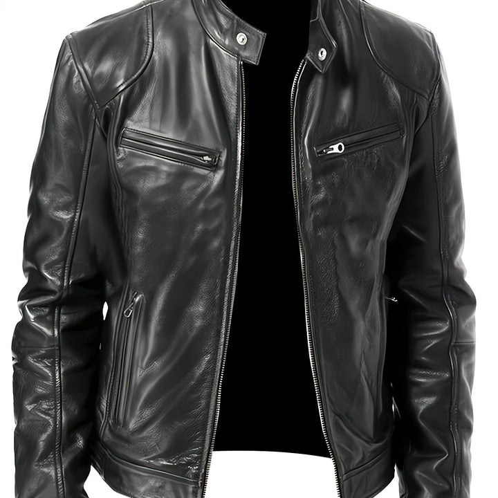 Crawford | Stand-Collar Moto Jacket