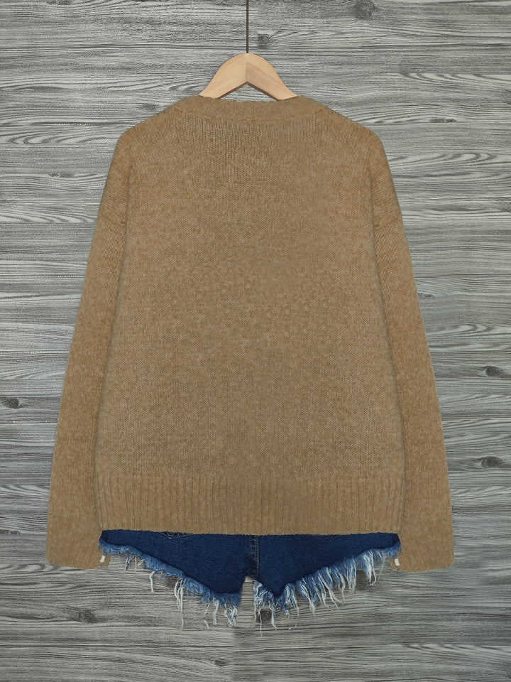 Maeve | Charming Cat-Print Knit Sweater