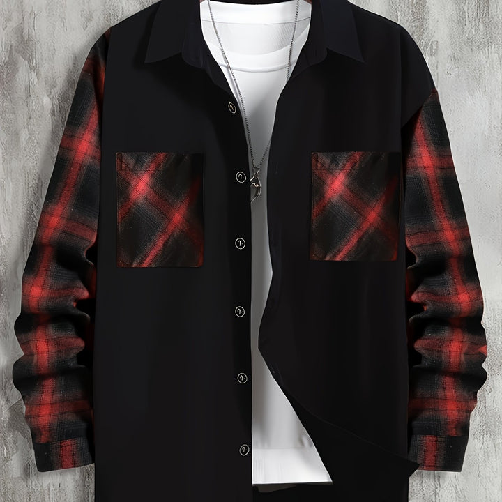 Curtis | Contrast Panel Casual Shirt