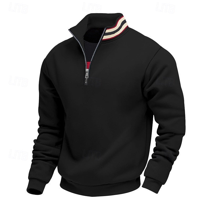 Everett | Quarter-Zip Standing Collar Sweatshirt