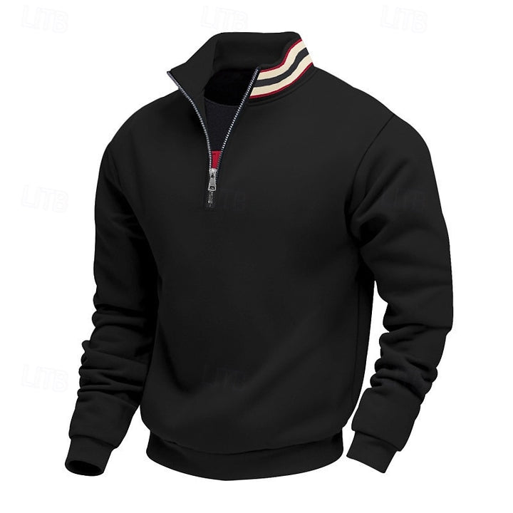 Everett | Quarter-Zip Standing Collar Sweatshirt