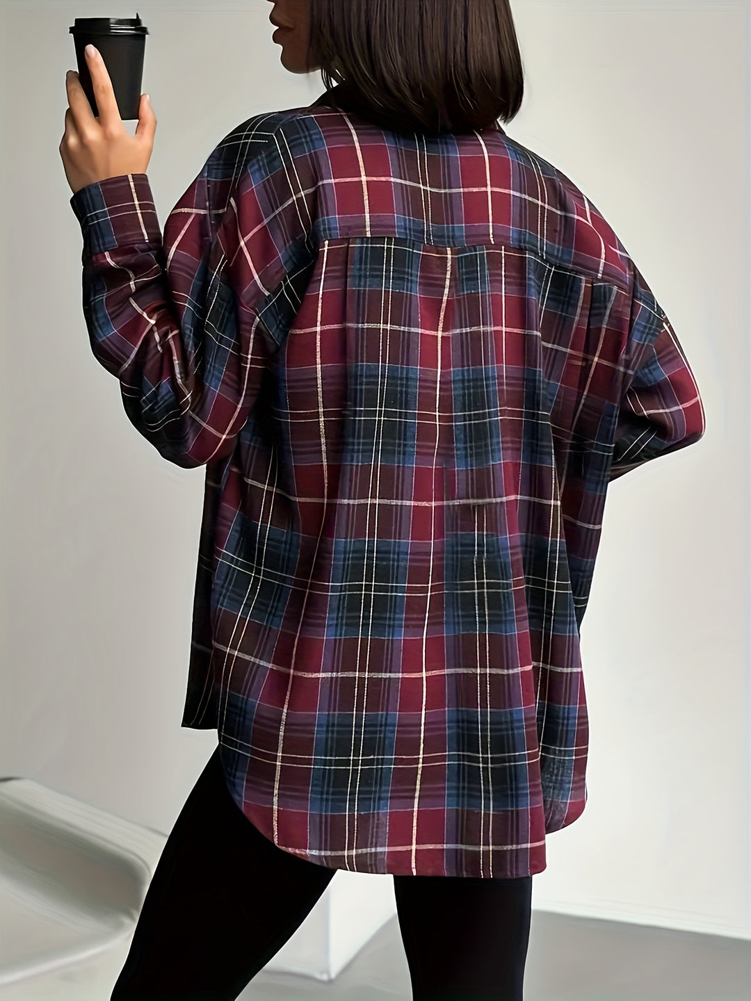Rosemary | Relaxed Checkered Shirt