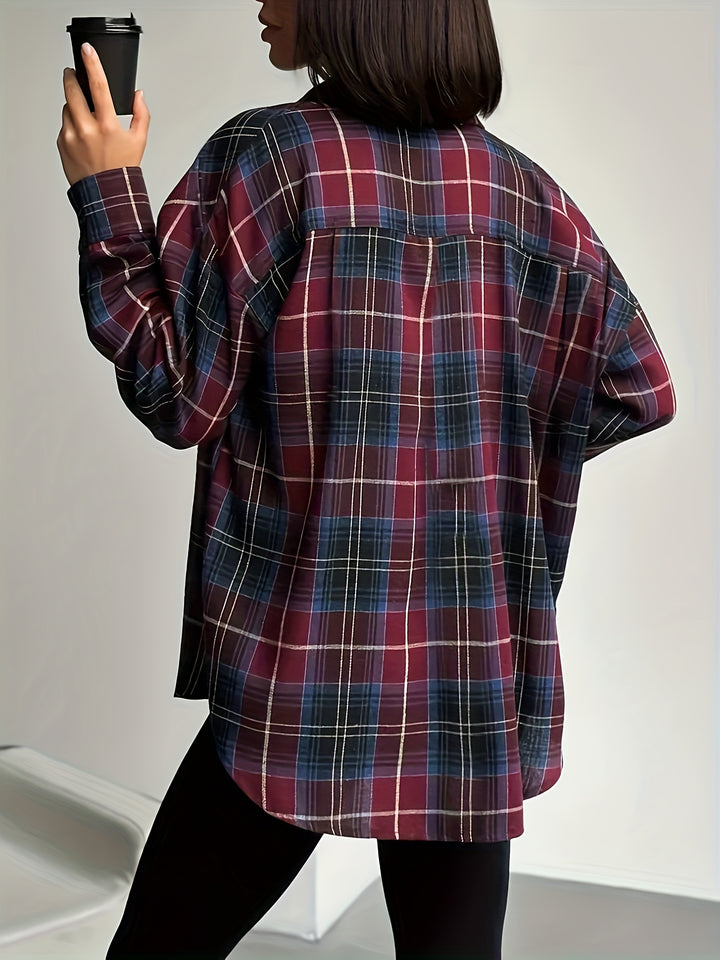 Rosemary | Relaxed Checkered Shirt