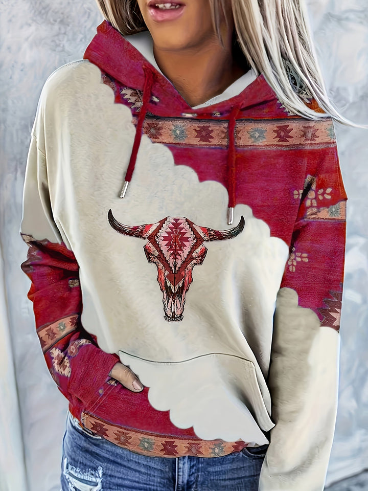 Fern | Western-Print Hoodie