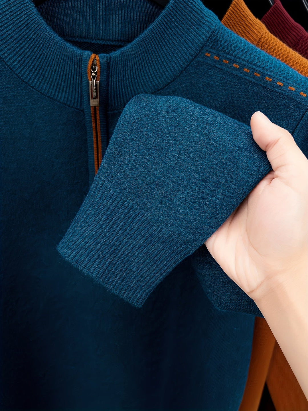 Malcolm | Half-Zip Knit Sweater
