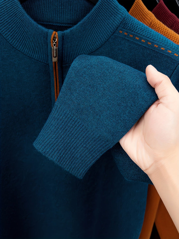 Malcolm | Half-Zip Knit Sweater