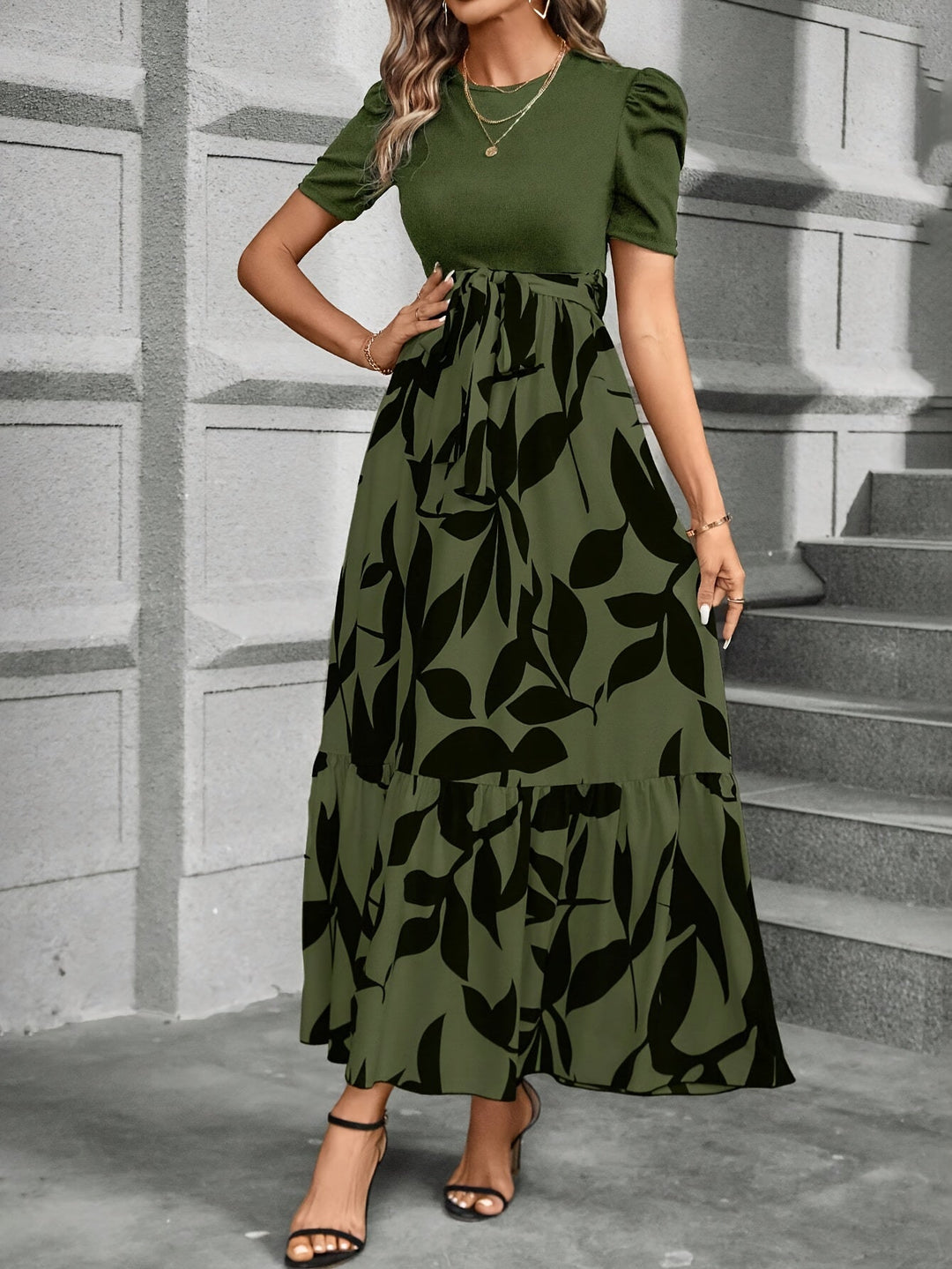 Elena | Floral Print Maxi Dress