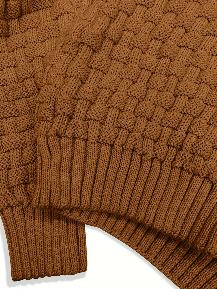 Garrett | Textured Shawl-Collar Sweater
