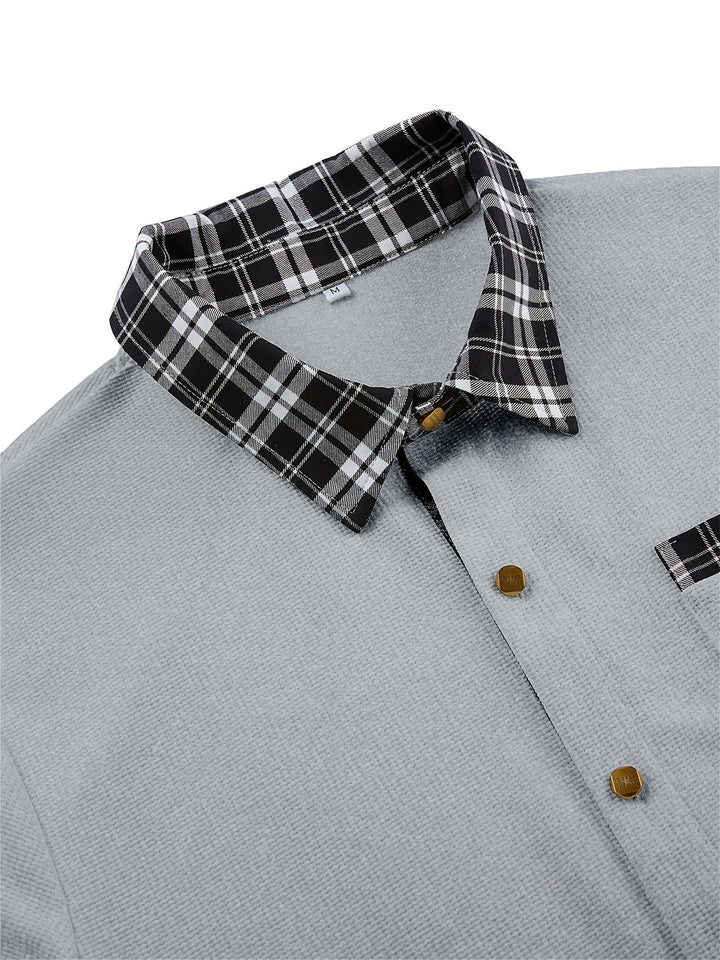 Desmond | Textured Contrast-Trim Shirt