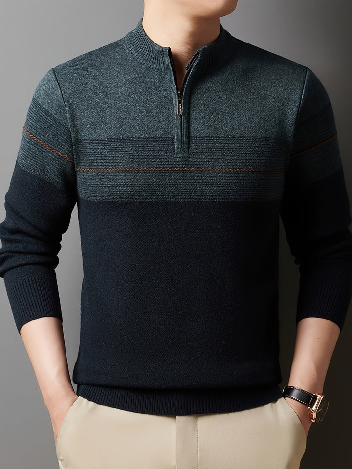 Gregory | Refined Half-Zip Sweater
