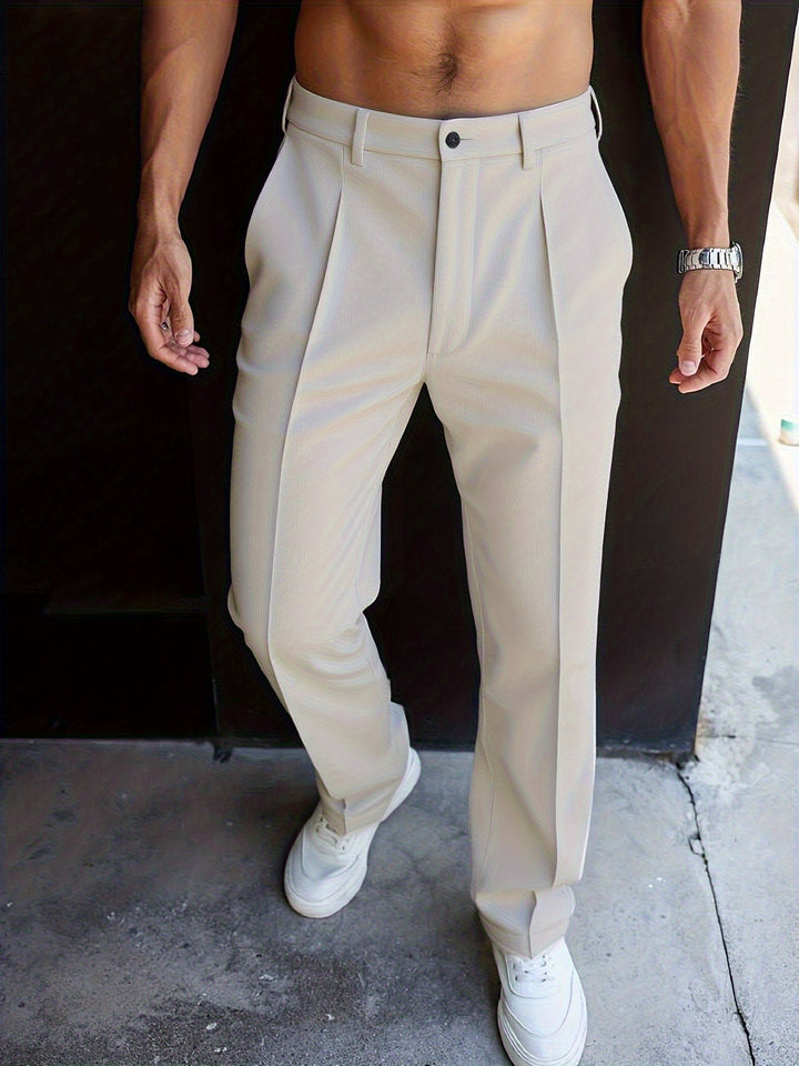 Carson | Tailored Straight-Leg Pants