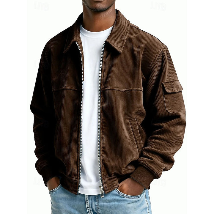 Ellis | Ribbed Zip-Up Jacket