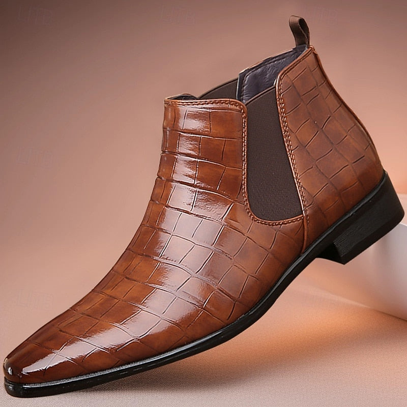 Randolph | Refined Textured Chelsea Boots